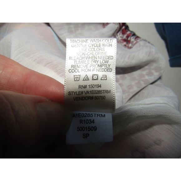 Willow & Root Women’s Small Boho Patchwork Kimono Sleeve Tie Waist Blouse Festiv - Picture 7 of 8